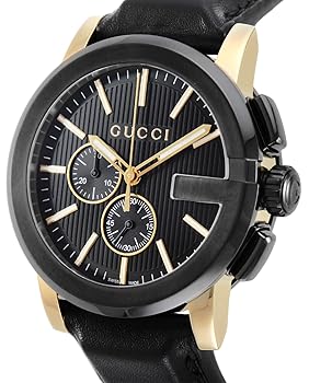 Amazon.co.jp: [グッチ] 腕時計 G-Chrono Gクロノ ブラック 文字